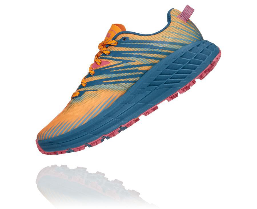 Hoka One One トレイルシューズ レディース 青 - スピードゴート4 - TO0732184